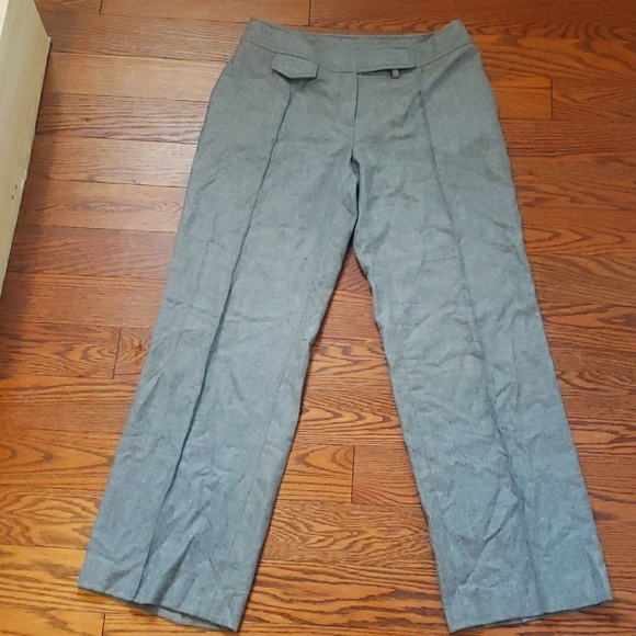 St. John Couture Grey Cashmere Dress Pants - Picture 2 of 15